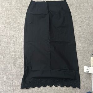 Women’s black MANGO long skirt size medium NWT